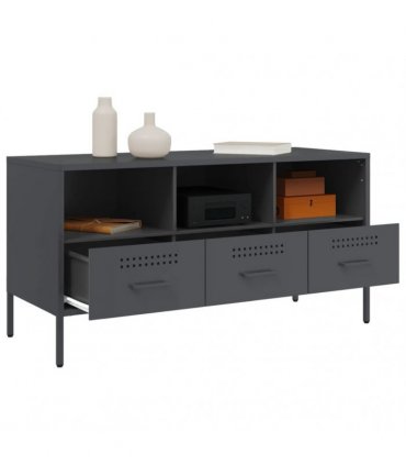 vidaXL TV Cabinet Anthracite 100.5x39x50.5 cm Steel