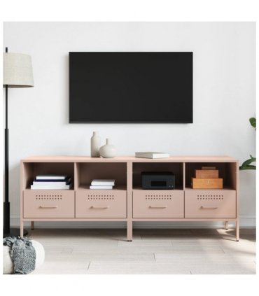 vidaXL TV Cabinets 2 pcs Pink 68x39x50.5 cm Steel — V0672048211