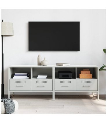 vidaXL TV Cabinets 2 pcs White 68x39x50.5 cm Steel — V0672048213