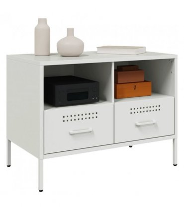 vidaXL TV Cabinets 2 pcs White 68x39x50.5 cm Steel — V0672048213