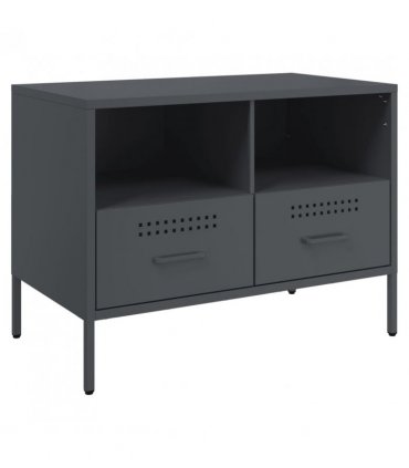vidaXL TV Cabinet Anthracite 68x39x50.5 cm Steel