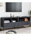 vidaXL TV Cabinets 2 pcs Anthracite 68x39x50.5 cm Steel — V0672048218