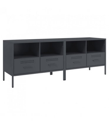 vidaXL TV Cabinets 2 pcs Anthracite 68x39x50.5 cm Steel — V0672048218