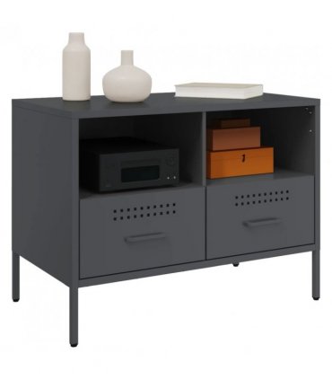 vidaXL TV Cabinets 2 pcs Anthracite 68x39x50.5 cm Steel — V0672048218