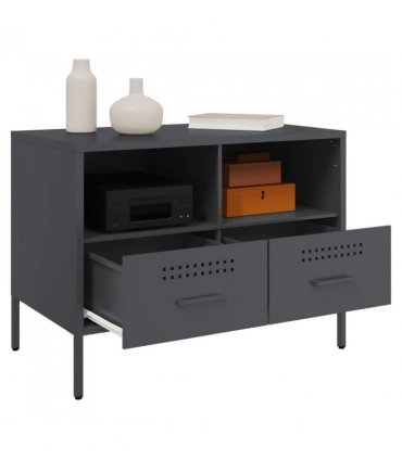 vidaXL TV Cabinets 2 pcs Anthracite 68x39x50.5 cm Steel — V0672048218