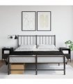 vidaXL Bedside Cabinets 2 pcs Black 36x39x50.5 cm Steel — V0672048228