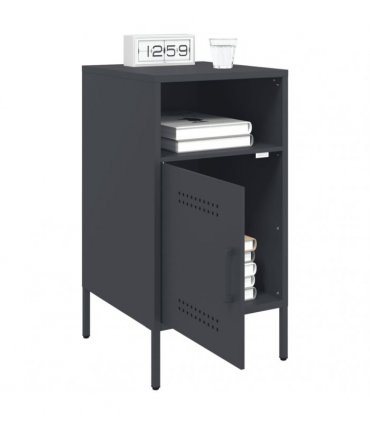 vidaXL Bedside Cabinets 2 pcs Anthracite 36x39x68 cm Steel