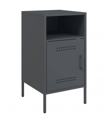 vidaXL Bedside Cabinets 2 pcs Anthracite 36x39x68 cm Steel