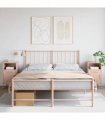 vidaXL Bedside Cabinets 2 pcs Pink 36x39x68 cm Steel