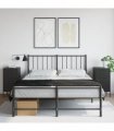 vidaXL Bedside Cabinets 2 pcs Black 36x39x68 cm Steel