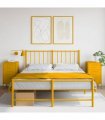 vidaXL Bedside Cabinets 2 pcs Mustard Yellow 36x39x68 cm Steel — V0672048244