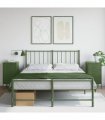 vidaXL Bedside Cabinets 2 pcs Olive Green 36x39x68 cm Steel
