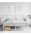 vidaXL Bedside Cabinets 2 pcs White 36x39x68 cm Steel — V0672048252