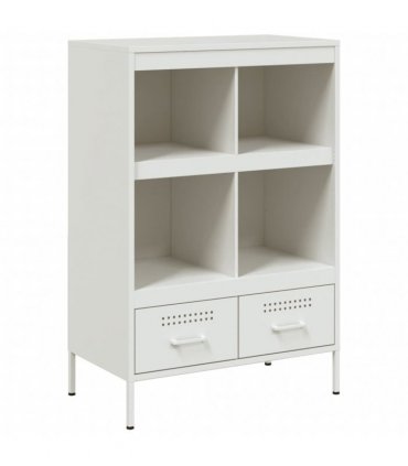 vidaXL Highboard White 68x39x101.5 cm Steel