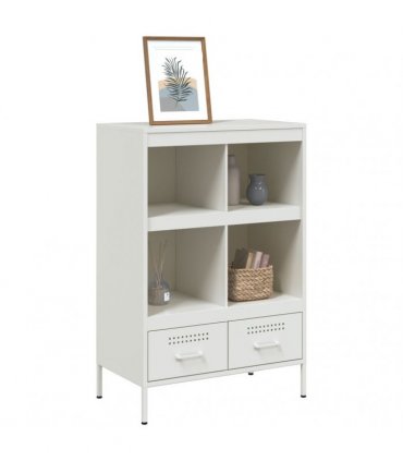 vidaXL Highboard White 68x39x101.5 cm Steel