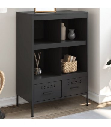 vidaXL Highboard Black 68x39x101.5 cm Steel