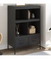 vidaXL Highboard Black 68x39x101.5 cm Steel