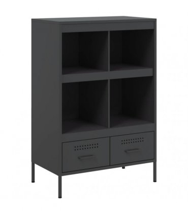 vidaXL Highboard Black 68x39x101.5 cm Steel