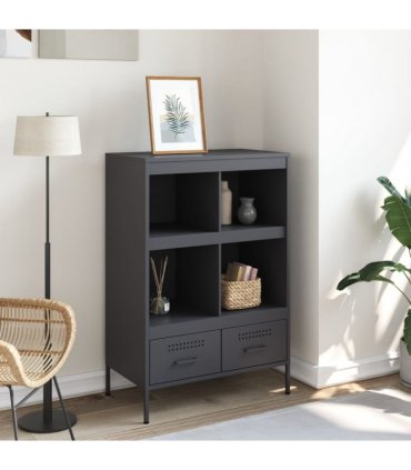 vidaXL Highboard Anthracite 68x39x101.5 cm Steel