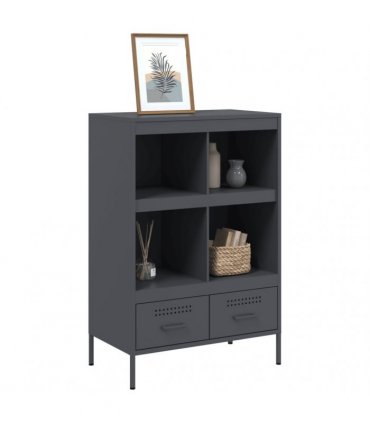 vidaXL Highboard Anthracite 68x39x101.5 cm Steel