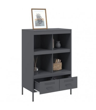 vidaXL Highboard Anthracite 68x39x101.5 cm Steel