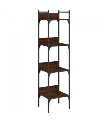 vidaXL Bookshelf 4-Tier Brown Oak 35x30x138.5 cm Engineered Wood