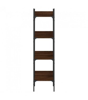 vidaXL Bookshelf 4-Tier Brown Oak 35x30x138.5 cm Engineered Wood