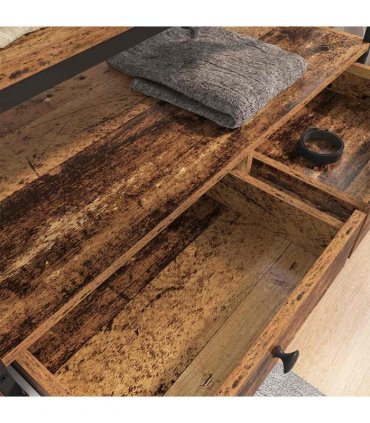 vidaXL Wardrobe with Shelf Old wood 89 x 39 x 184.5 cm Engineered wood