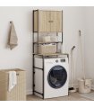 vidaXL Washing Machine Cabinet Sonoma Oak 68x48.5x194 cm