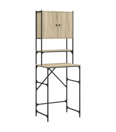 vidaXL Washing Machine Cabinet Sonoma Oak 68x48.5x194 cm