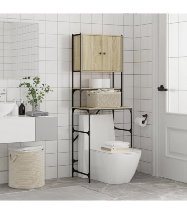 vidaXL Washing Machine Cabinet Sonoma Oak 68x48.5x194 cm