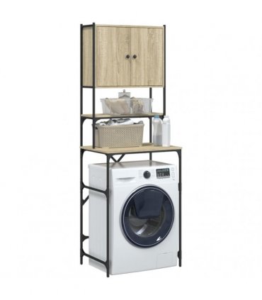 vidaXL Washing Machine Cabinet Sonoma Oak 68x48.5x194 cm
