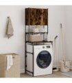 vidaXL Washing Machine Cabinet Smoked Oak 68x48.5x194 cm