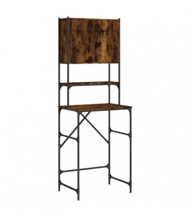 vidaXL Washing Machine Cabinet Smoked Oak 68x48.5x194 cm