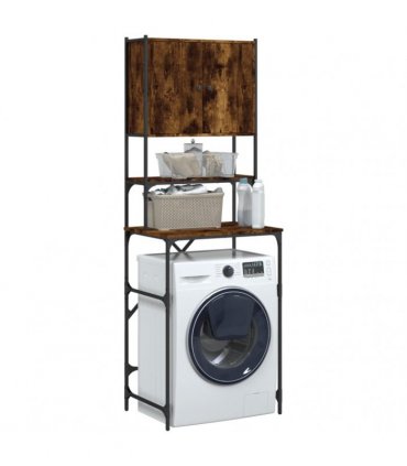 vidaXL Washing Machine Cabinet Smoked Oak 68x48.5x194 cm