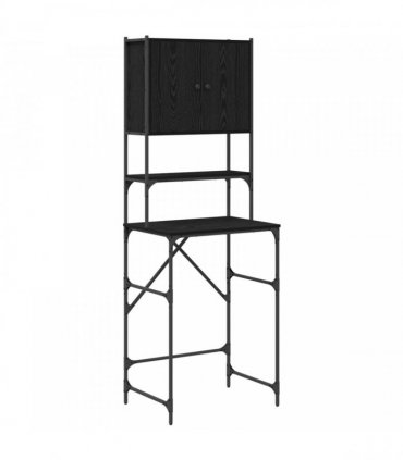vidaXL Washing Machine Cabinet Black 0ak 68 x 48.5 x 194 cm — Colour: Black oak