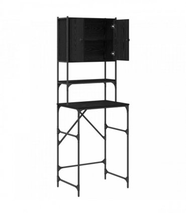 vidaXL Washing Machine Cabinet Black 0ak 68 x 48.5 x 194 cm — Colour: Black oak