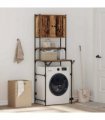 vidaXL Washing Machine Cabinet Old Wood 68 x 48.5 x 194 cm