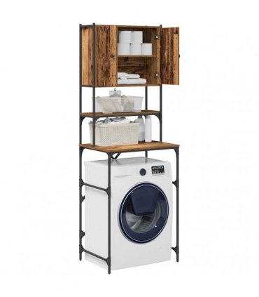 vidaXL Washing Machine Cabinet Old Wood 68 x 48.5 x 194 cm