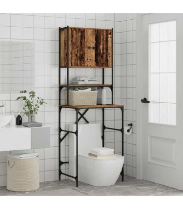 vidaXL Washing Machine Cabinet Old Wood 68 x 48.5 x 194 cm