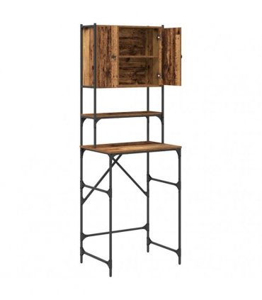 vidaXL Washing Machine Cabinet Old Wood 68 x 48.5 x 194 cm