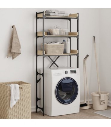 vidaXL Washing Machine Shelf Sonoma Oak 67x25x163 cm Engineered Wood