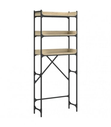 vidaXL Washing Machine Shelf Sonoma Oak 67x25x163 cm Engineered Wood