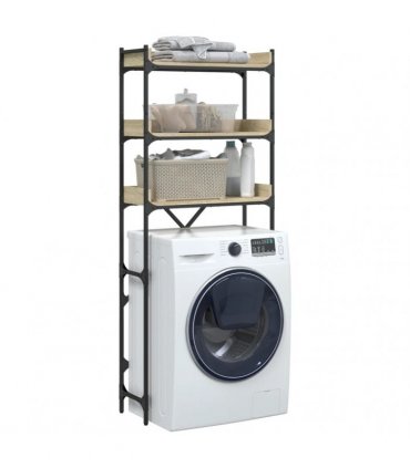 vidaXL Washing Machine Shelf Sonoma Oak 67x25x163 cm Engineered Wood