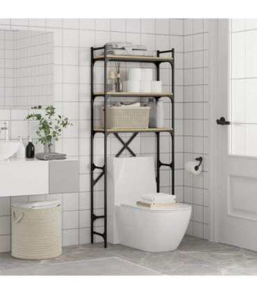vidaXL Washing Machine Shelf Sonoma Oak 67x25x163 cm Engineered Wood — V0672048332