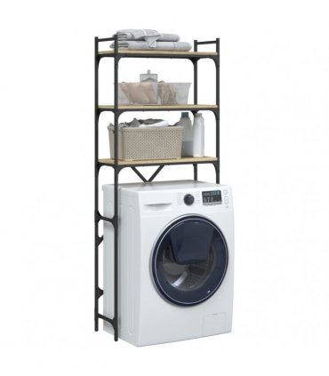 vidaXL Washing Machine Shelf Sonoma Oak 67x25x163 cm Engineered Wood — V0672048332