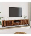 vidaXL TV Cabinet with Drawer Old Wood 200x25x44 cm Engineered Wood