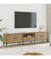 vidaXL TV Cabinet with Drawer Artisan Oak 200x25x44 cm Engineered Wood