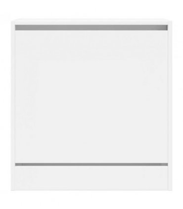 vidaXL Shoe Cabinet White 60x34x63.5 cm Engineered Wood — Size: 60 x 34 x 63.5 cm