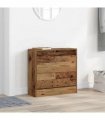 vidaXL Shoe Cabinet with Door Old Wood 60 x 21 x 57 cm Engineered Wood